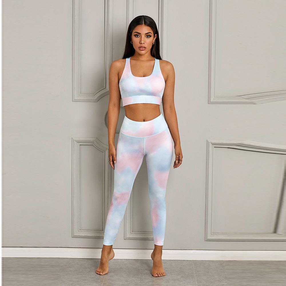 New Fashion High Waist Yoga Sports Suits-Colorful-S-Free Shipping at meselling99
