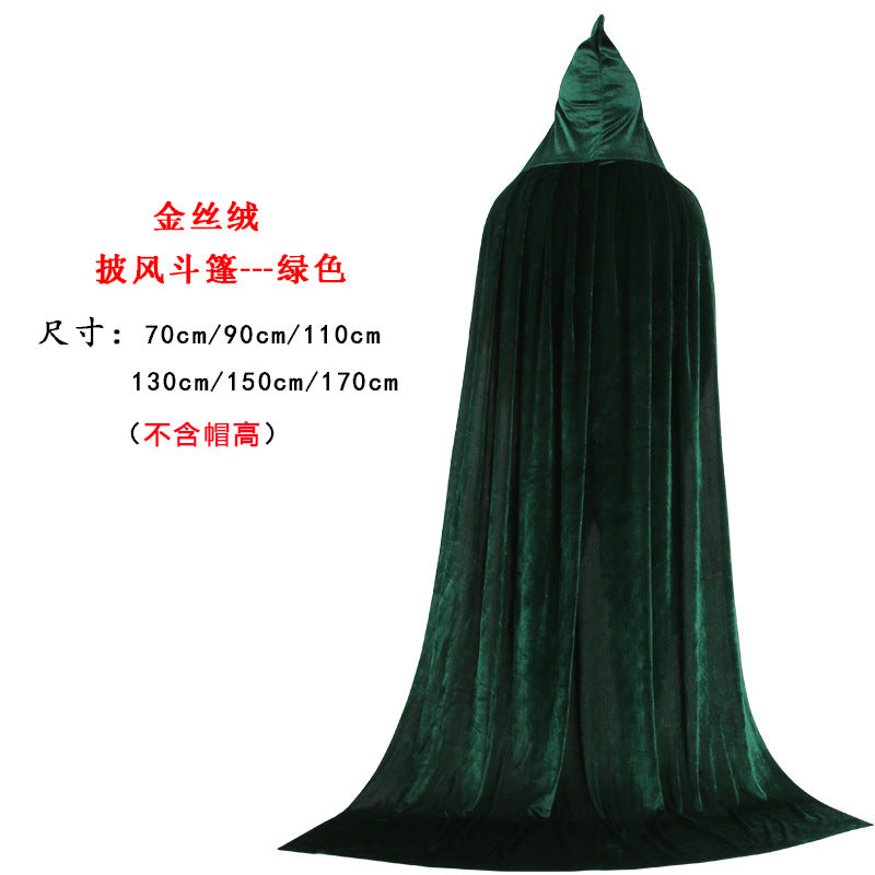 Halloween Cosplay Costuem Witch Party Capes-Costume Capes-Green-70CM-Free Shipping at meselling99