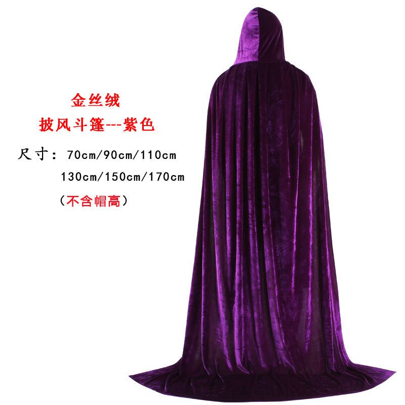 Halloween Cosplay Costuem Witch Party Capes-Costume Capes-Purple-70CM-Free Shipping at meselling99