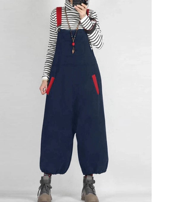 New Split Joint Casual Overalls Jumpsuits--Free Shipping at meselling99