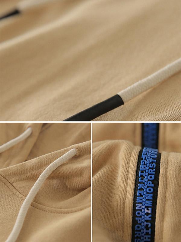 Meselling99 Leisure Solid Drawstring Long Sleeve Hoodies-Sweatshirts-Free Shipping at meselling99