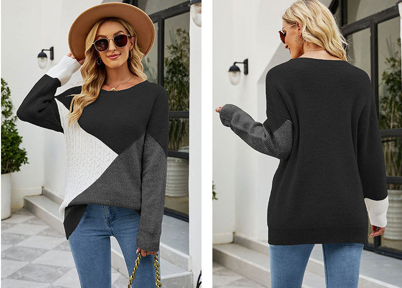 Fashion Plus Sizes Pullover Knitted Sweaters-Shirts & Tops-Free Shipping at meselling99