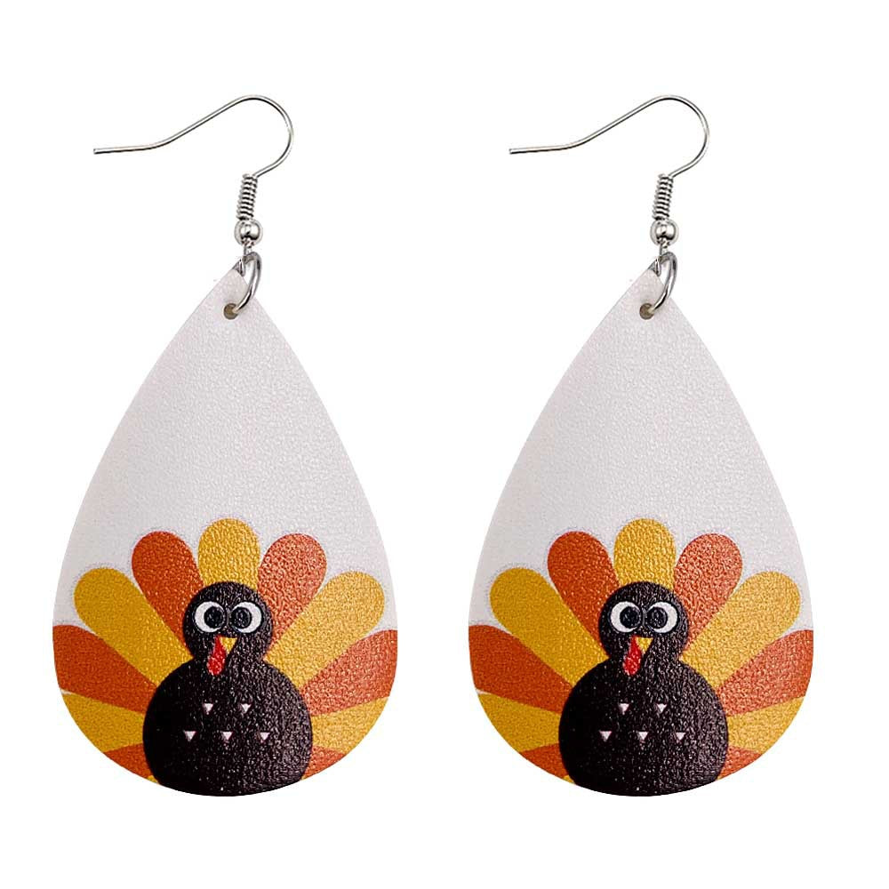 Thanks giveing Day Pumpkin Turkey Earring 2 Sets-Earrings-4-Free Shipping at meselling99