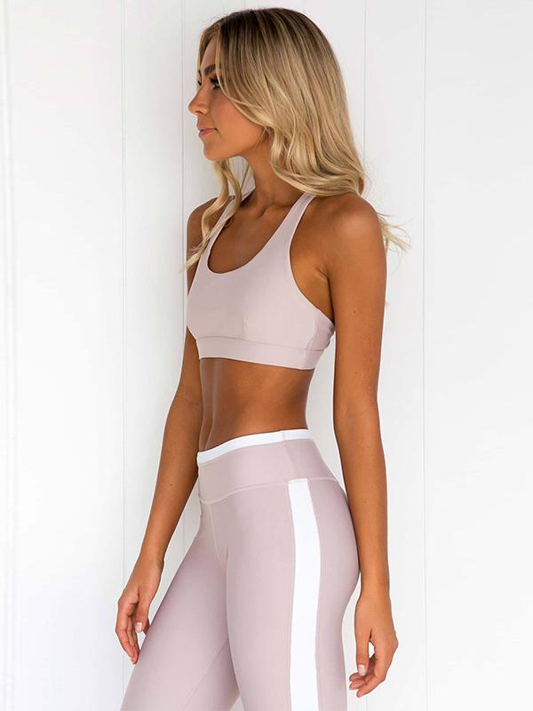 Meselling99 Fitness Racerback Gym Bra And Leggings-Yoga&Gym Suits-Free Shipping at meselling99