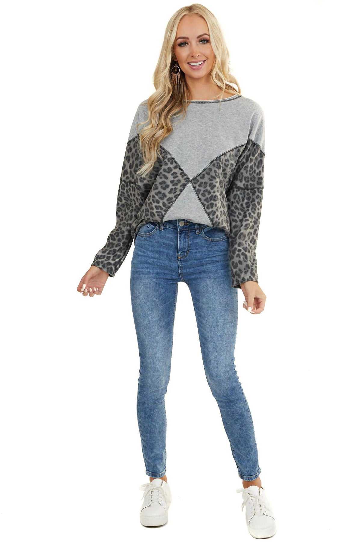 Women Leopard Print Fall Sweater Hoodies-Shirts & Tops-Free Shipping at meselling99