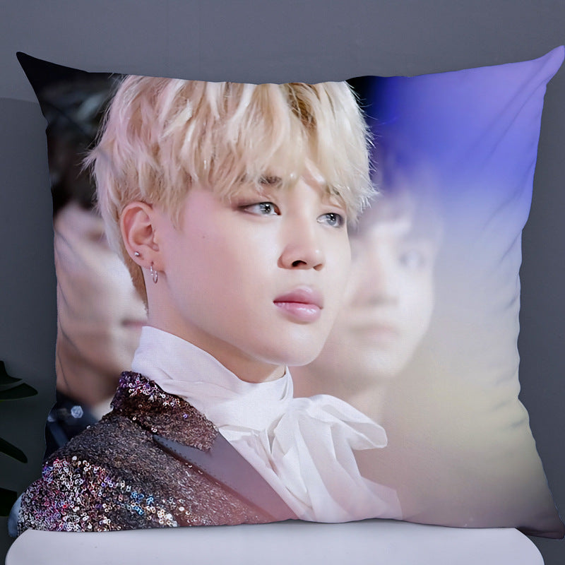 Cusotm BTS Double Sided Photo Pillow-bts(5)-45*45cm-Free Shipping at meselling99