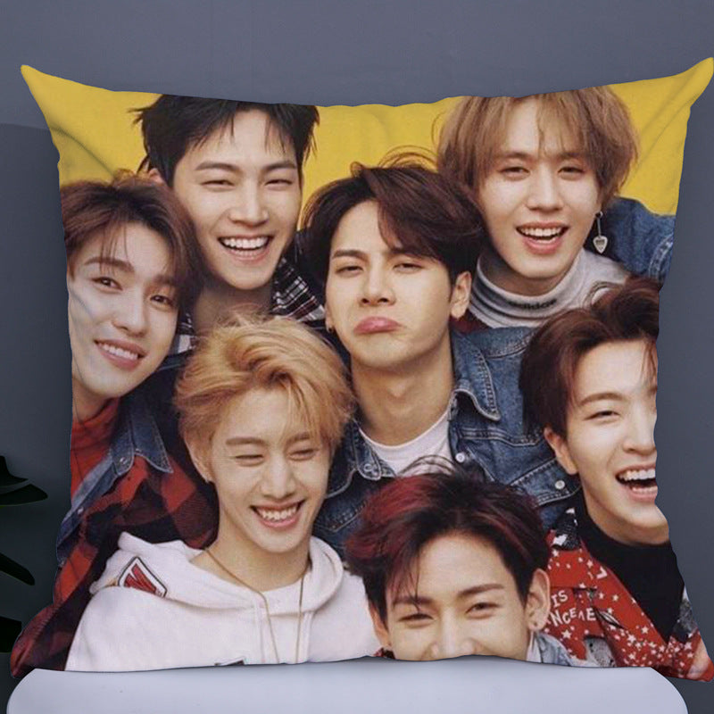Cusotm BTS Double Sided Photo Pillow-bts(6)-45*45cm-Free Shipping at meselling99