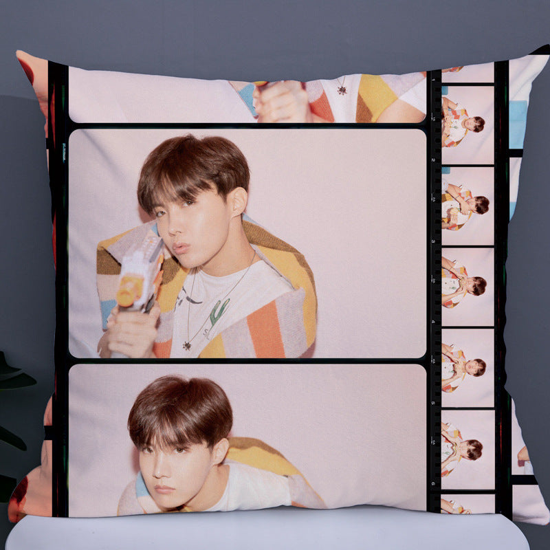 Cusotm BTS Double Sided Photo Pillow-bts(10)-45*45cm-Free Shipping at meselling99