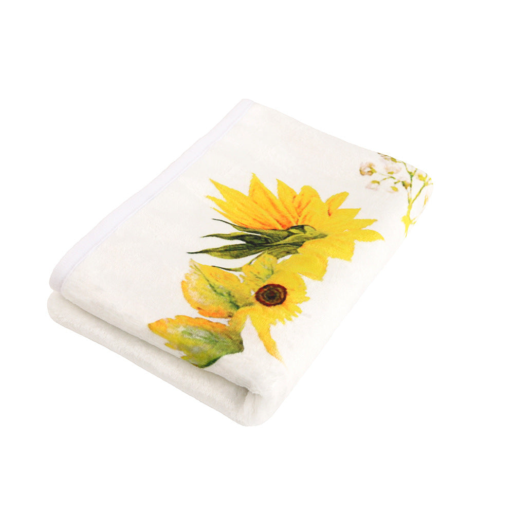 Sunflower Baby Milestone Fleece Blanket-Sunflower-100*70cm-Free Shipping at meselling99