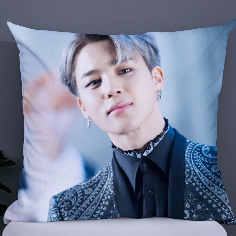 Cusotm BTS Double Sided Photo Pillow-bts(9)-45*45cm-Free Shipping at meselling99