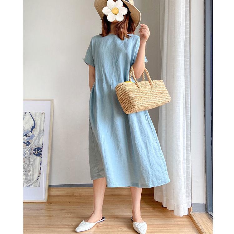 Women Loose Cozy Plus Sizes Midi Dresses-Casual Dresses-Free Shipping at meselling99