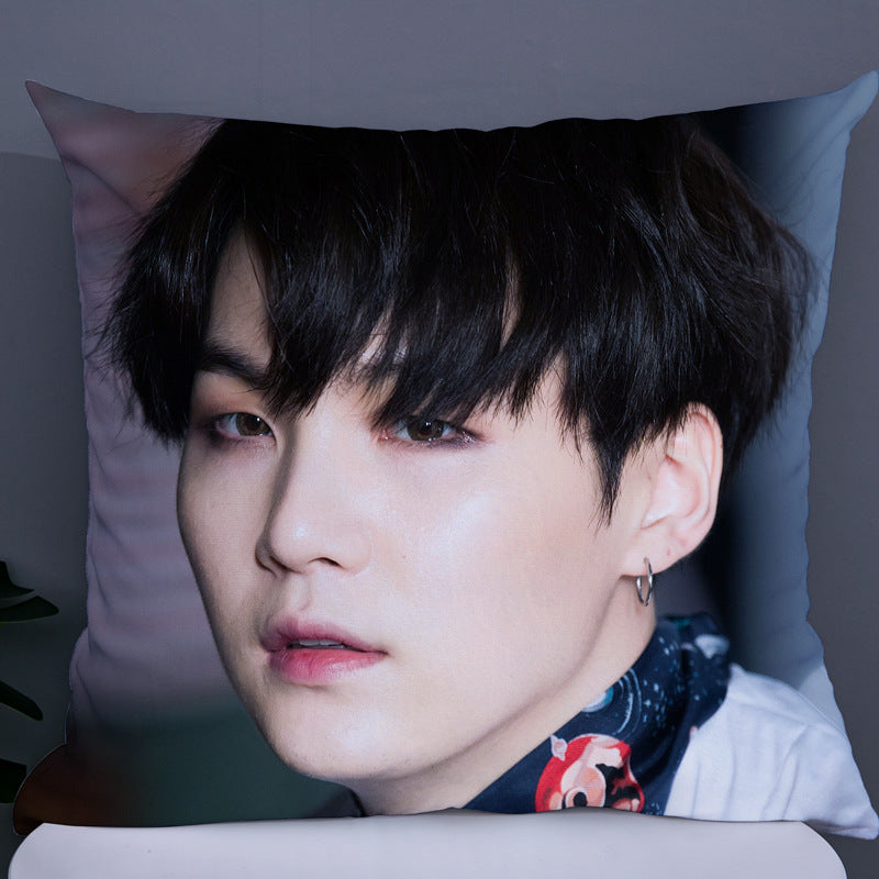 Cusotm BTS Double Sided Photo Pillow-bts(15)-45*45cm-Free Shipping at meselling99
