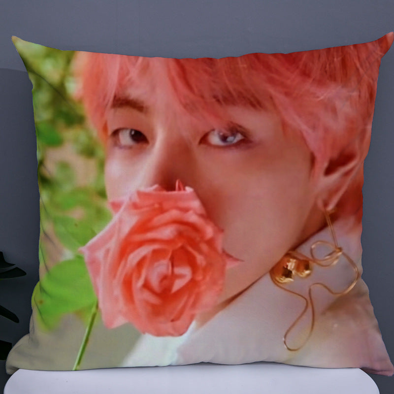 Cusotm BTS Double Sided Photo Pillow-bts(4)-45*45cm-Free Shipping at meselling99