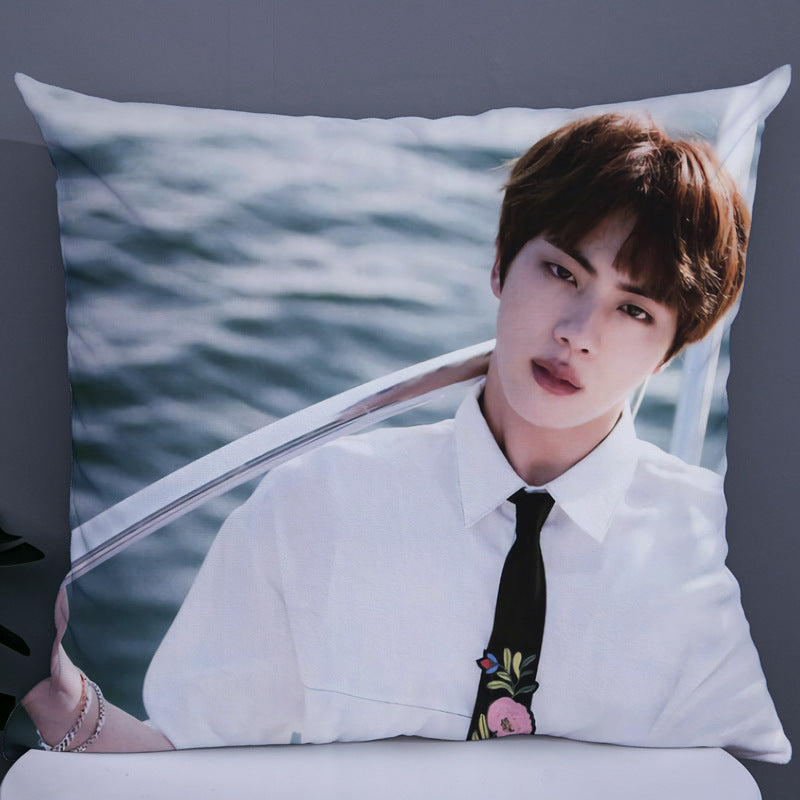 Cusotm BTS Double Sided Photo Pillow-bts(13)-45*45cm-Free Shipping at meselling99