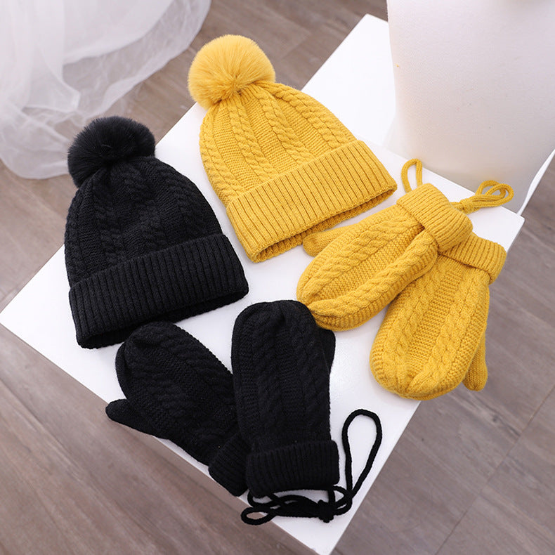 Kids Winter Kitting 3pcs/Set Hats&Scarfs&Gloves--Free Shipping at meselling99