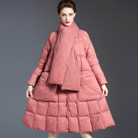 Luxury Winter Long Warm Down Coats for Women-Outerwear-Free Shipping at meselling99