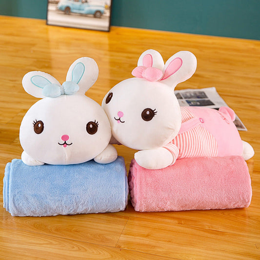 Rabbit Design Pillow and Blankets Sets-Blankets-Free Shipping at meselling99