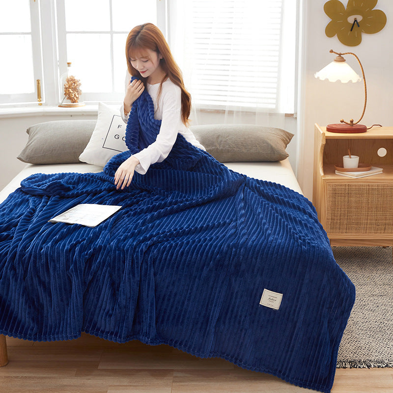 Casual Noon Breach Soft Fleece Banket-Blue-150cmx200cm-Free Shipping at meselling99