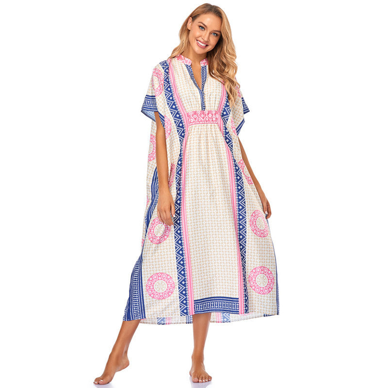 Casual Summer Beachwear Dresses for Women-Pink-One Size-Free Shipping at meselling99
