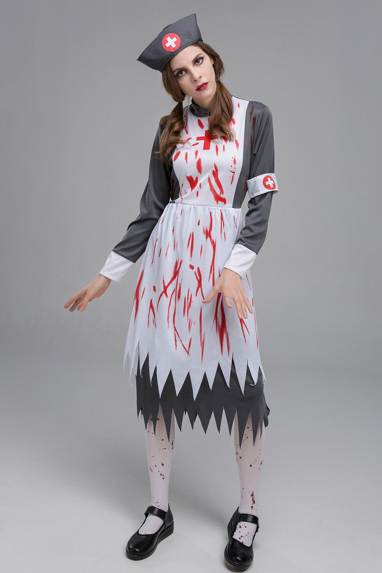 Women Horrible Nurse Cosplay Costume for Halloween-Halloween-Free Shipping at meselling99