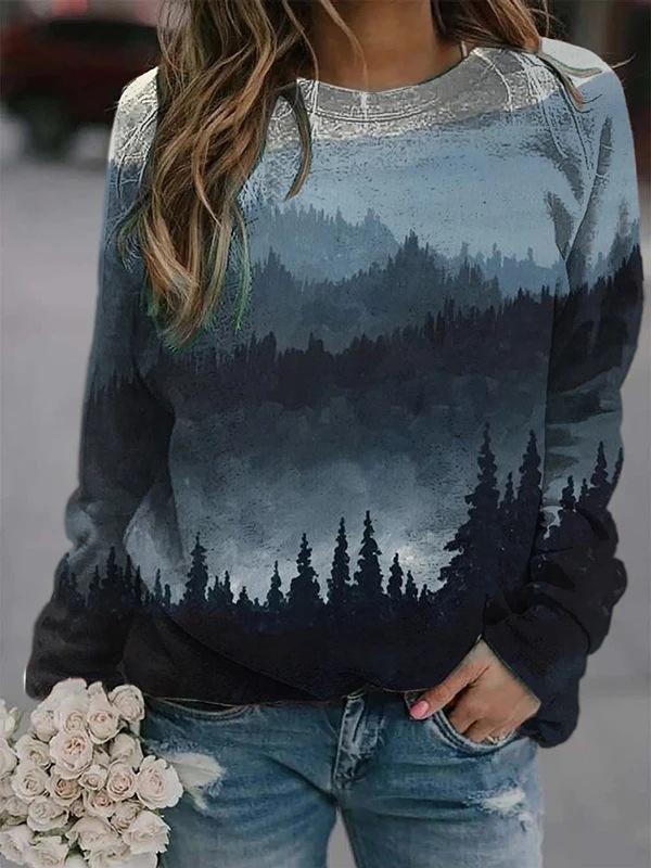 Women Winter Water & Mountain Sweaters-3-S-Free Shipping at meselling99