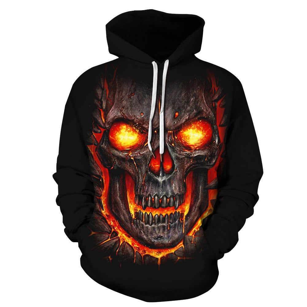 Halloween Skeleton 3D Print Fall Pullover Hoodies-QYXH382-S-Free Shipping at meselling99