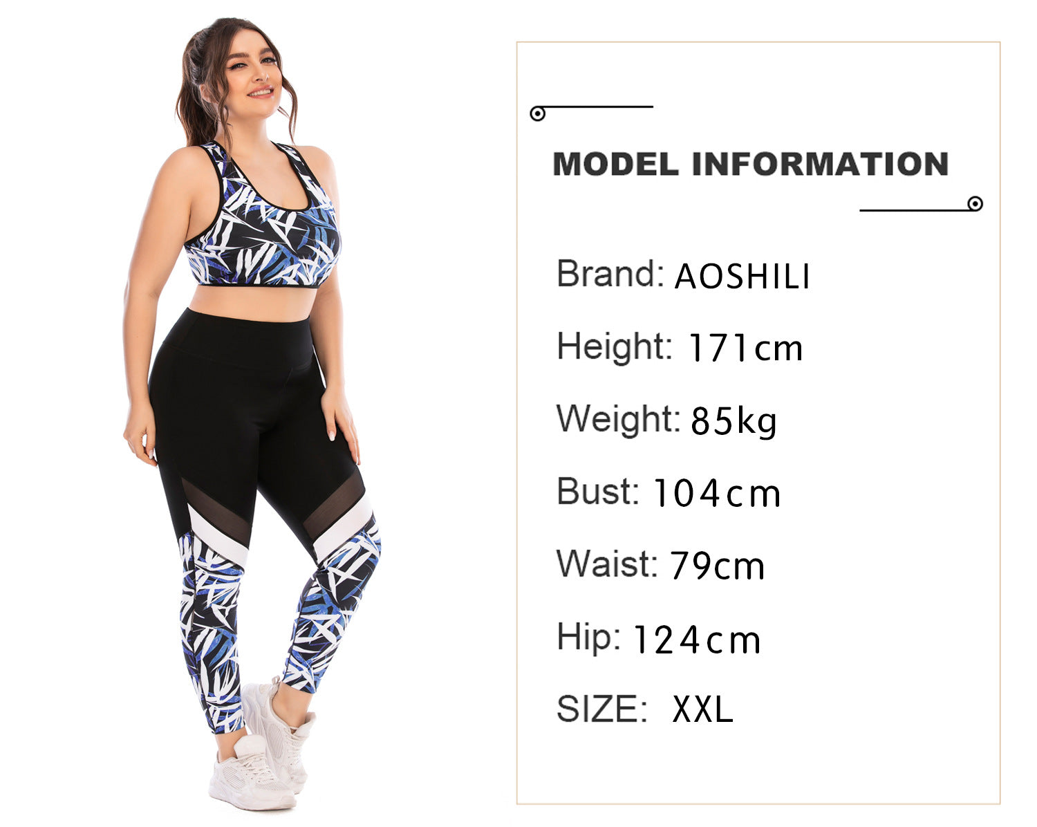 Women Plus Size Fitness Suit Large Size Yoga Suit Tight Barbie Pants Sports Bra--Free Shipping at meselling99