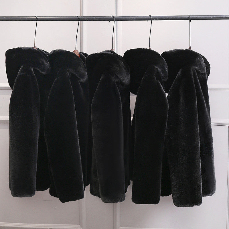 Warm Winter Artificial Fur Plus Sizes Overcoats for Men-Overcoat-Free Shipping at meselling99