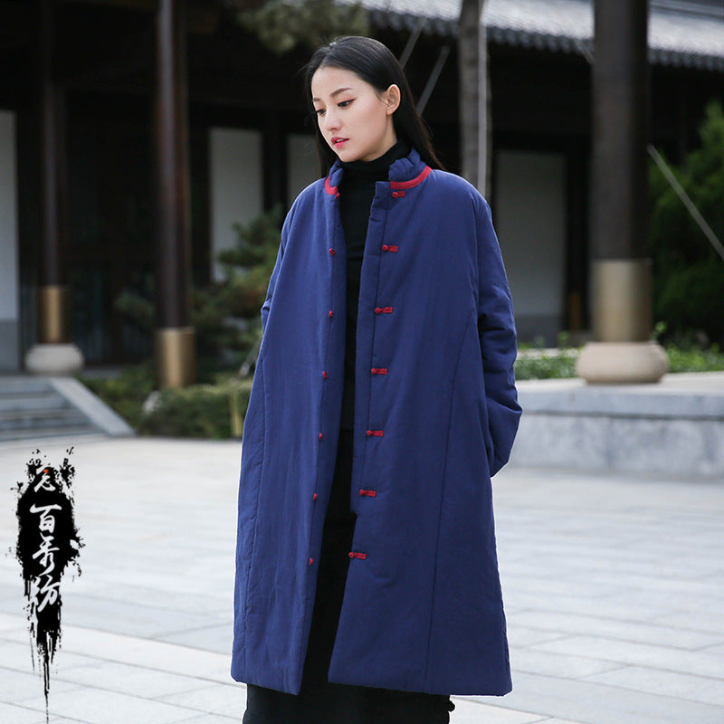 Vintage Cotton Winter Long Overcoats for Women-Outerwear-Free Shipping at meselling99