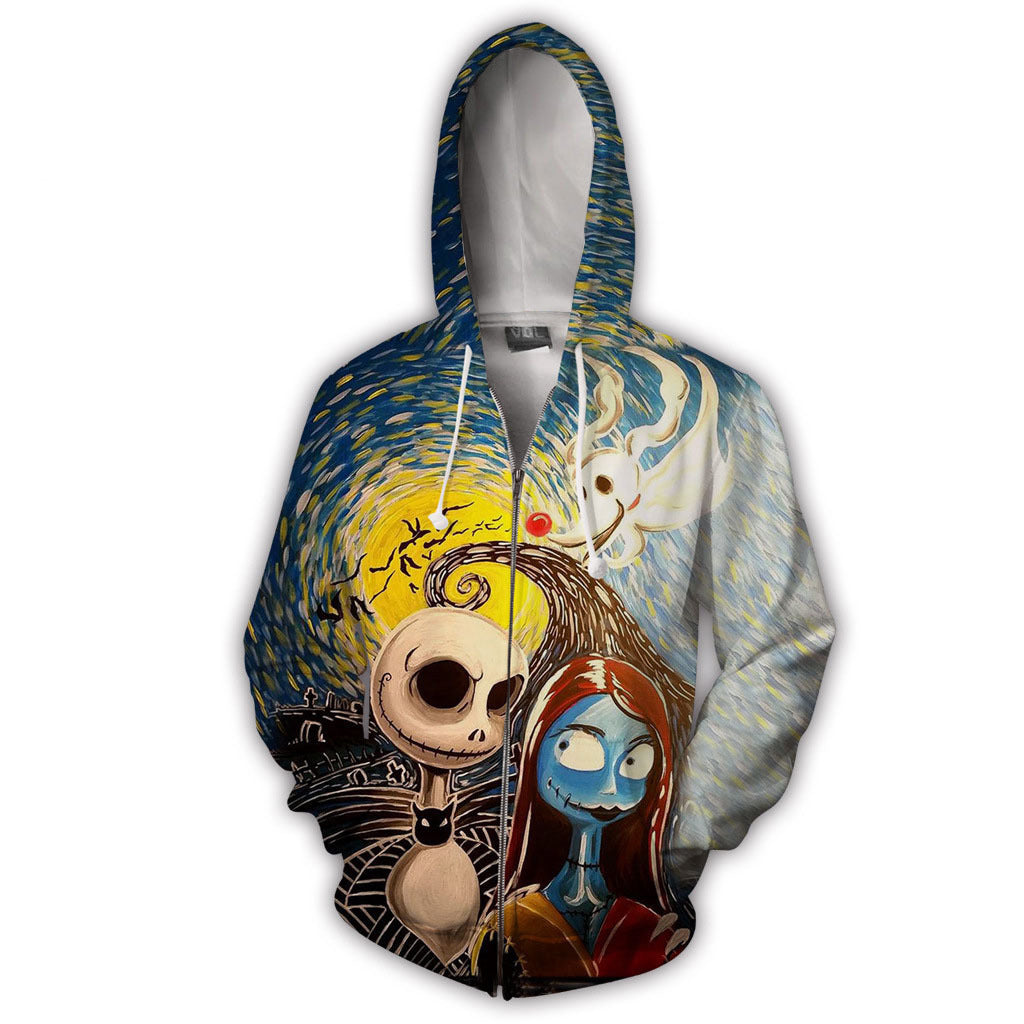 Plus Size Horrible Halloween 3D Print Hoodies-BH601-S-Free Shipping at meselling99