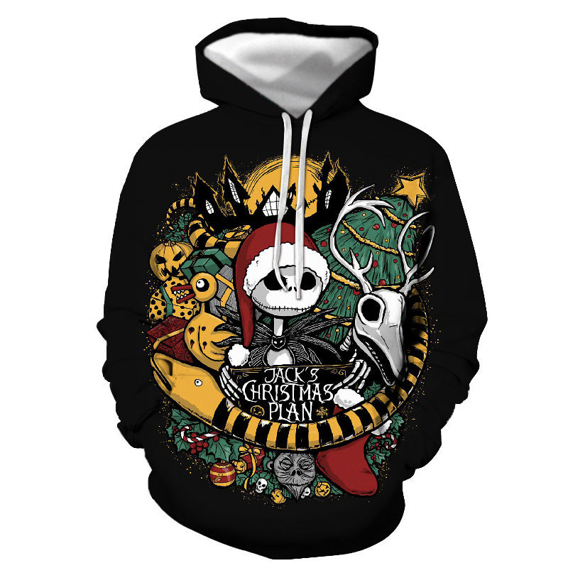 Plus Size Horrible Halloween 3D Print Hoodies-AH609-S-Free Shipping at meselling99