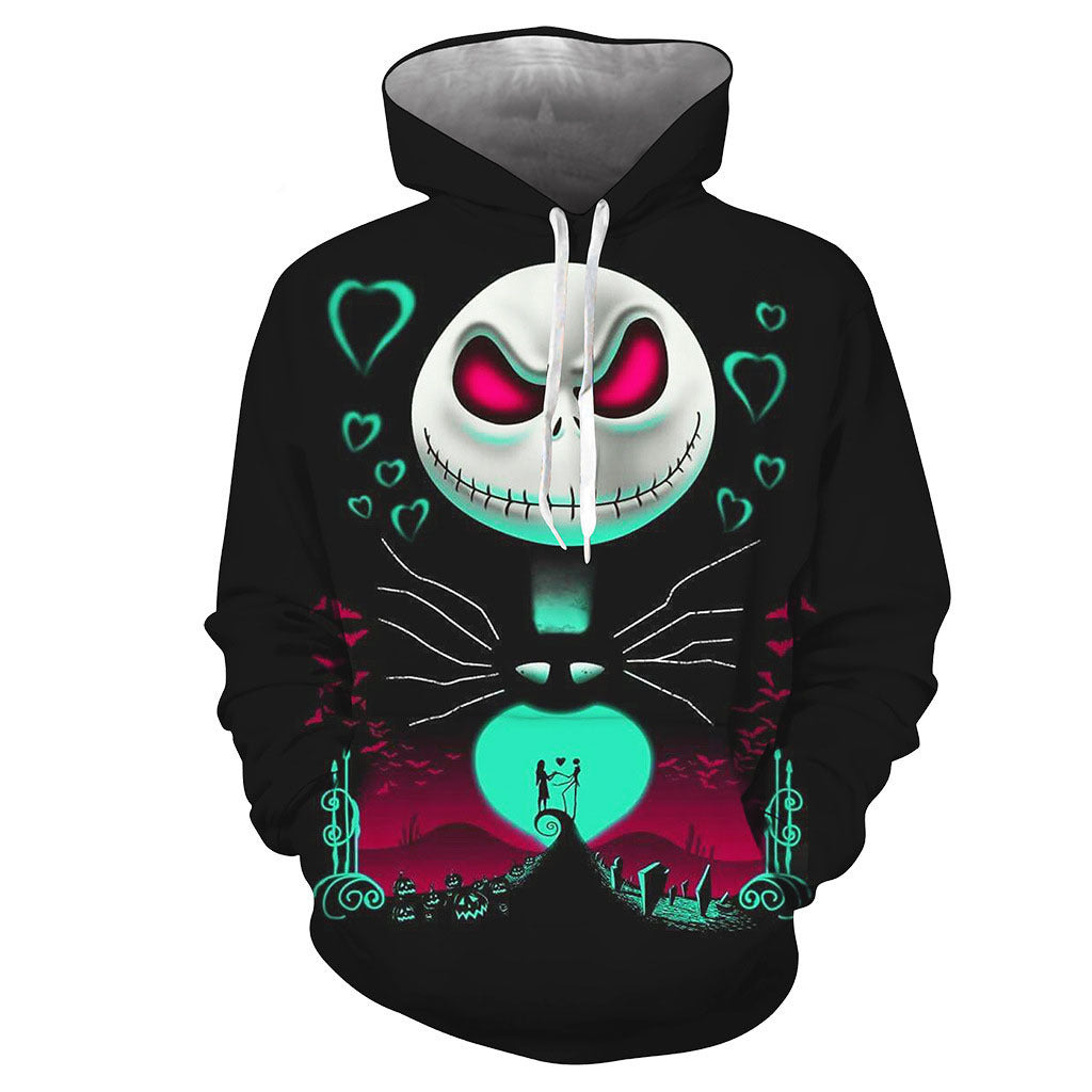Plus Size Horrible Halloween 3D Print Hoodies-AH606-S-Free Shipping at meselling99