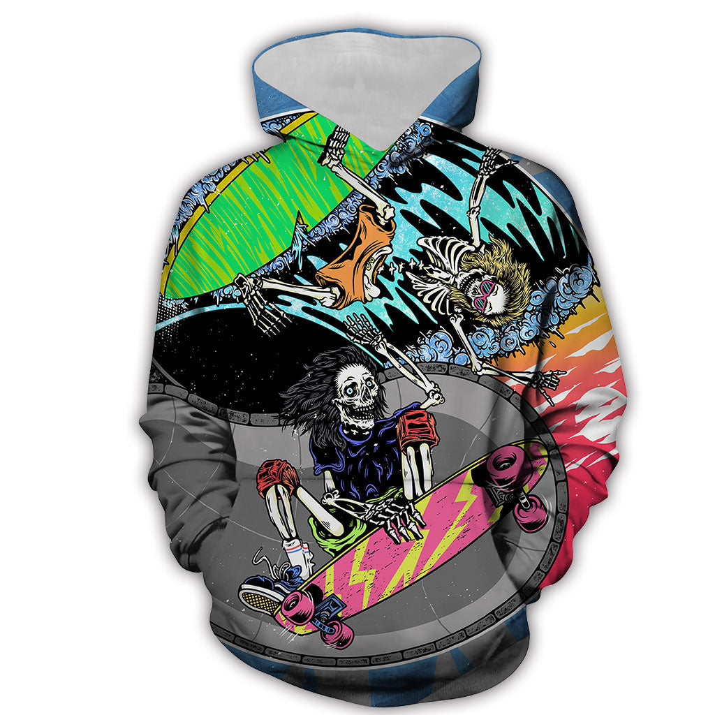 Plus Size Horrible Halloween 3D Print Hoodies-AH608-S-Free Shipping at meselling99