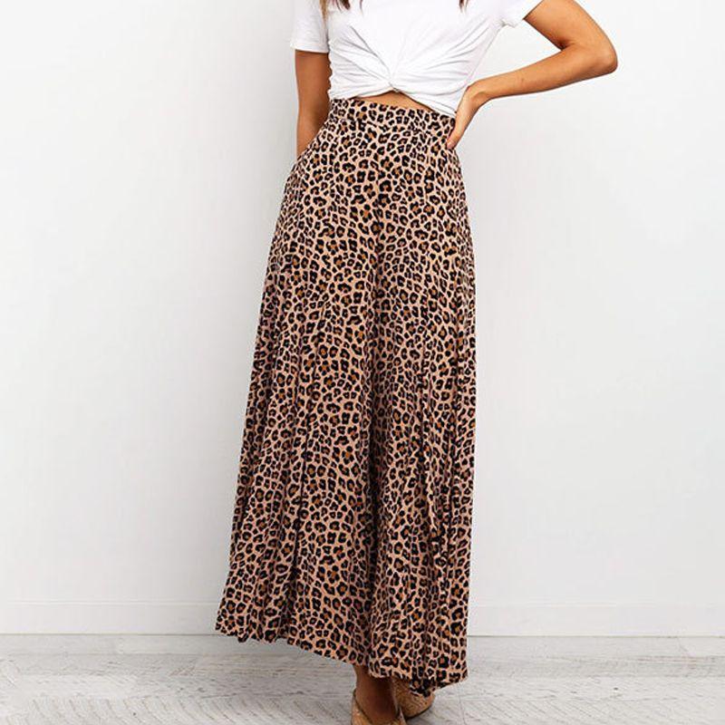 New Fashion High Waist Leopard Print Loose Long Pants--Free Shipping at meselling99