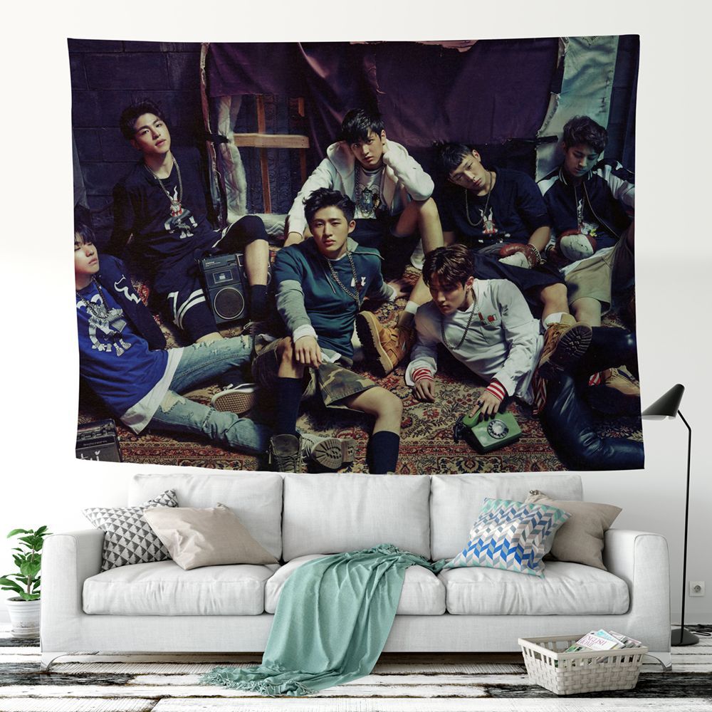 BTS Bullet Proof Youth League Tapestry-bts(59)-75x100cm-Free Shipping at meselling99