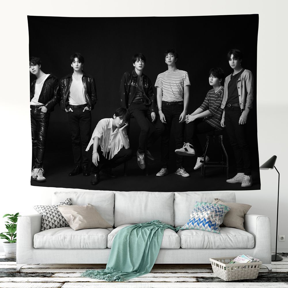 BTS Bullet Proof Youth League Tapestry-bts(60)-75x100cm-Free Shipping at meselling99