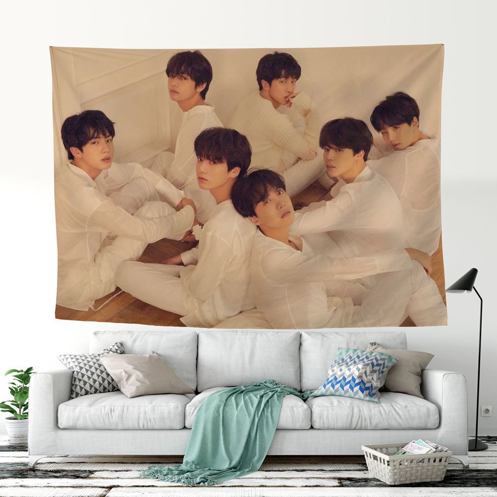 BTS Bullet Proof Youth League Tapestry-bts(14)-75x100cm-Free Shipping at meselling99