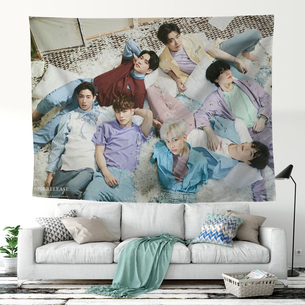 BTS Bullet Proof Youth League Tapestry-bts(33)-75x100cm-Free Shipping at meselling99