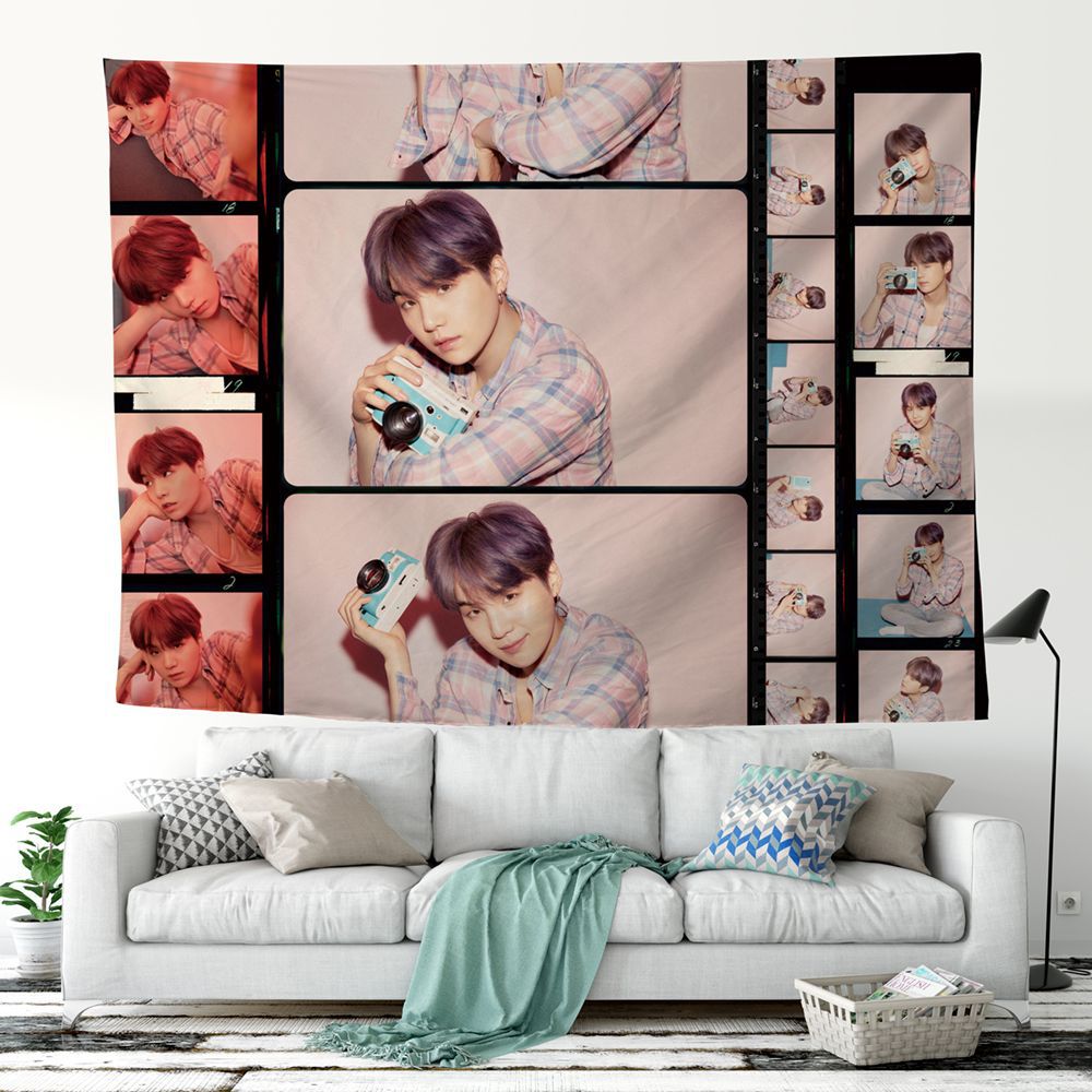 BTS Bullet Proof Youth League Tapestry-bts(34)-75x100cm-Free Shipping at meselling99