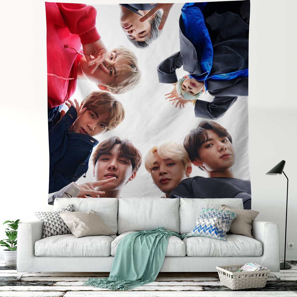 BTS Bullet Proof Youth League Tapestry-bts(18)-75x100cm-Free Shipping at meselling99