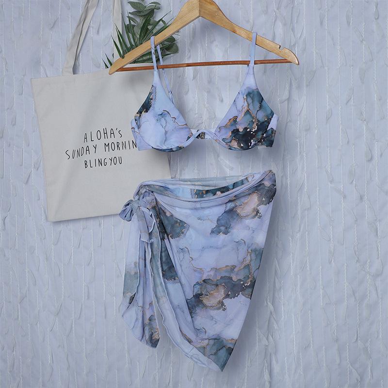 Women Sexy Straps High Waist Bikini Swimsuits-White-S-Free Shipping at meselling99