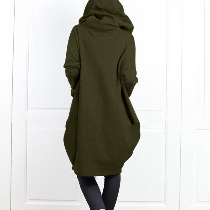 Casual Women Winter Zipper Hoodies Overcoat--Free Shipping at meselling99
