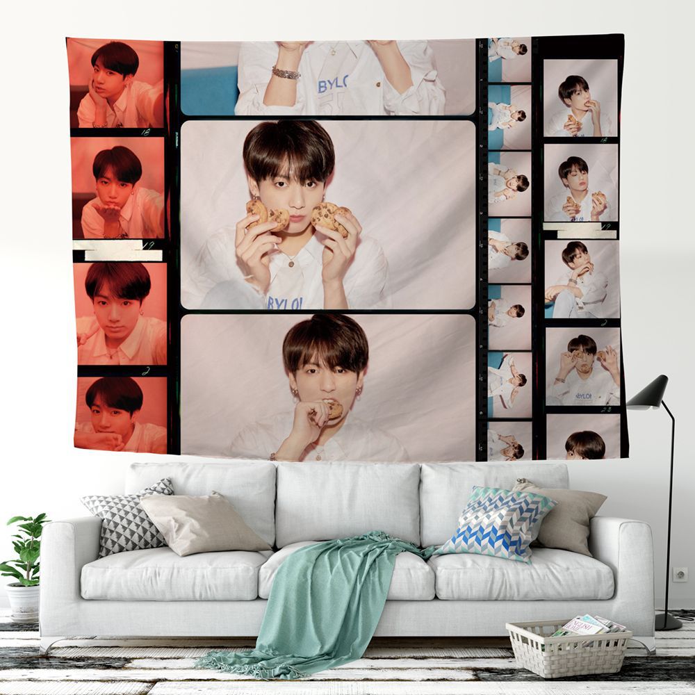 BTS Bullet Proof Youth League Tapestry-bts(44)-75x100cm-Free Shipping at meselling99
