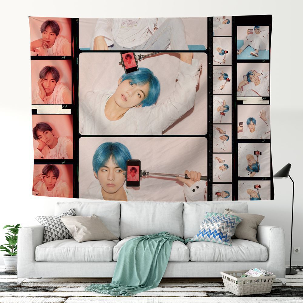BTS Bullet Proof Youth League Tapestry-bts(51)-75x100cm-Free Shipping at meselling99