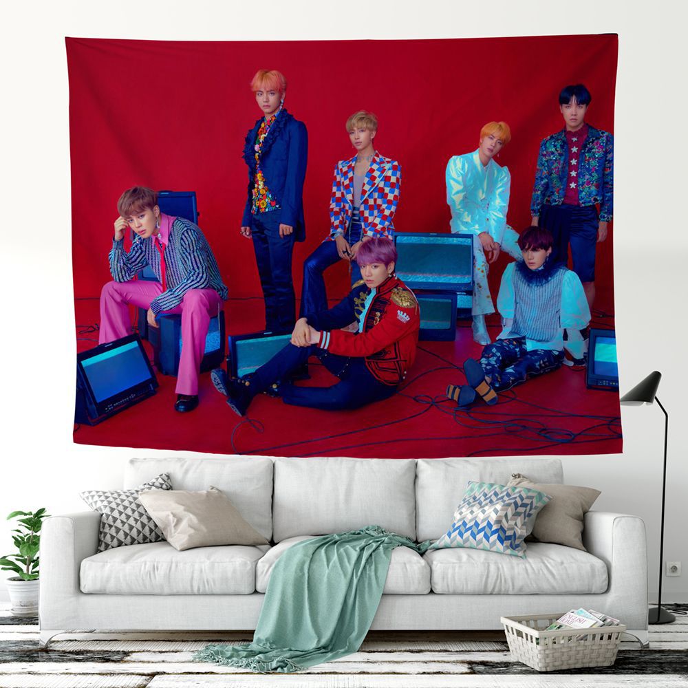 BTS Bullet Proof Youth League Tapestry-bts(61)-75x100cm-Free Shipping at meselling99
