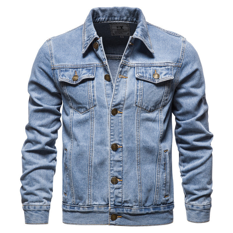 Casual Cotton Denim Cowboy Long Sleeves Denim Jackets-Coats & Jackets-Free Shipping at meselling99