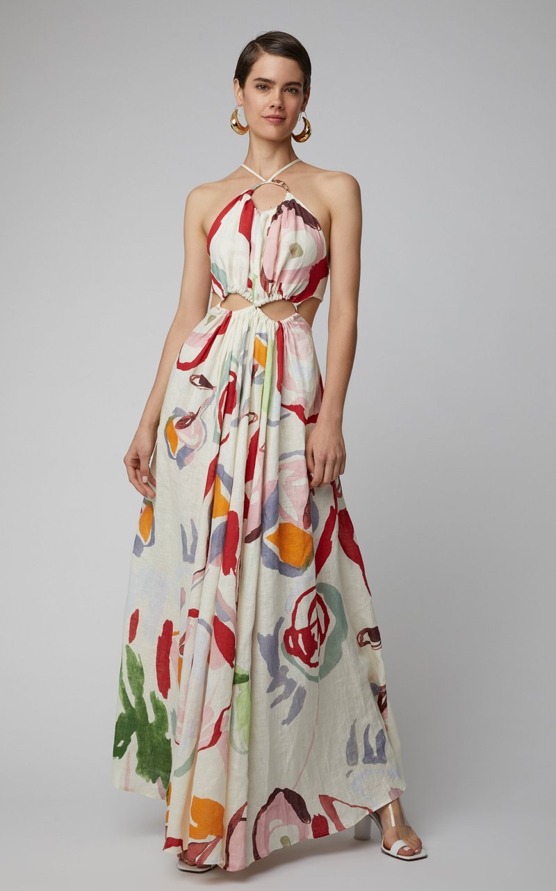 Summer Floral Long Beach Dresses-Maxi Dresses-Free Shipping at meselling99