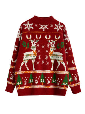 Christmas Elk Winter Knitting Hoody Sweaters--Free Shipping at meselling99