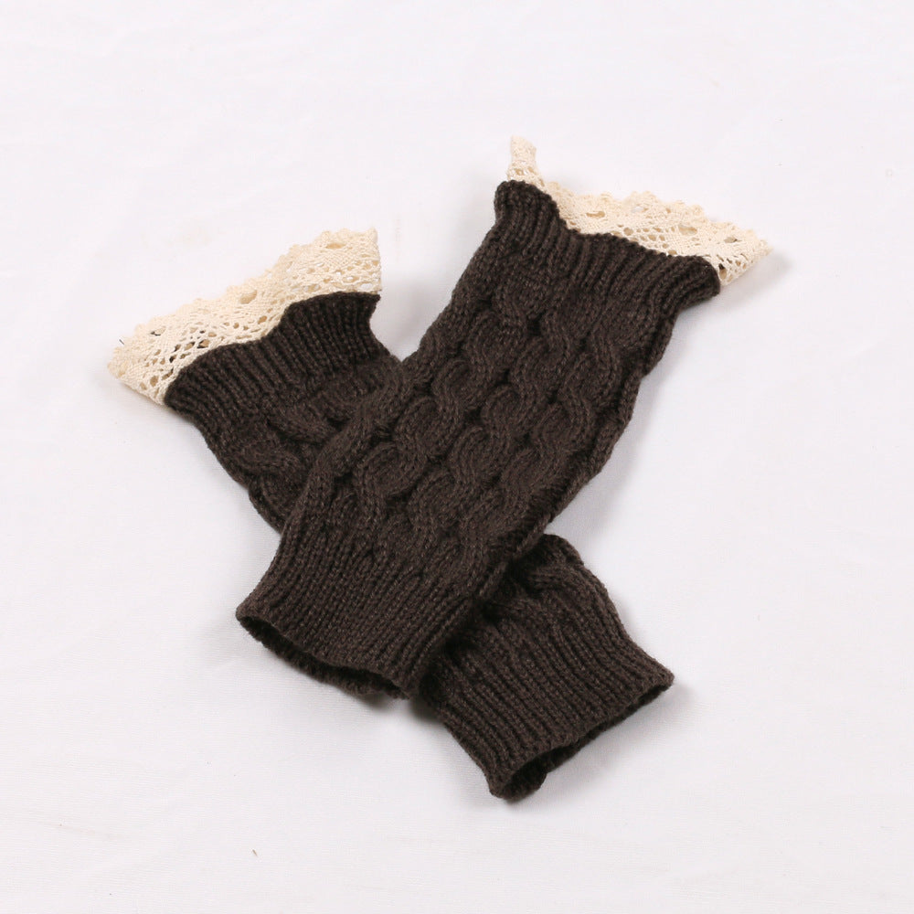 2pairs/Set Lovely Fingerless Knitted Gloves for Girl-Gloves & Mittens-Dark Gray-One Size-Free Shipping at meselling99