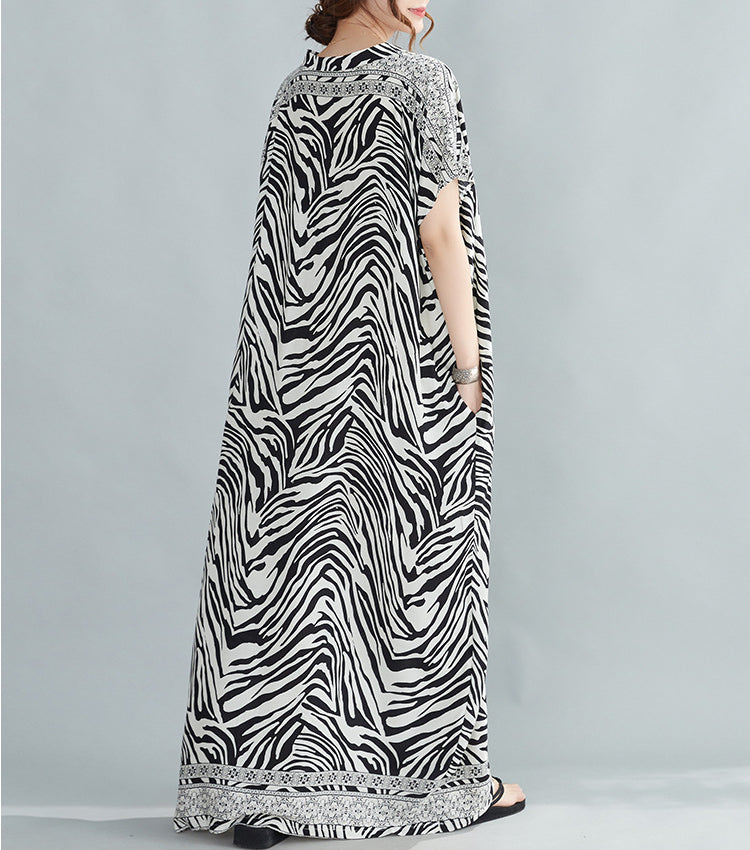 Summer Zebra Design Long Dresses-Dresses-The same as picture-One Size-Free Shipping at meselling99